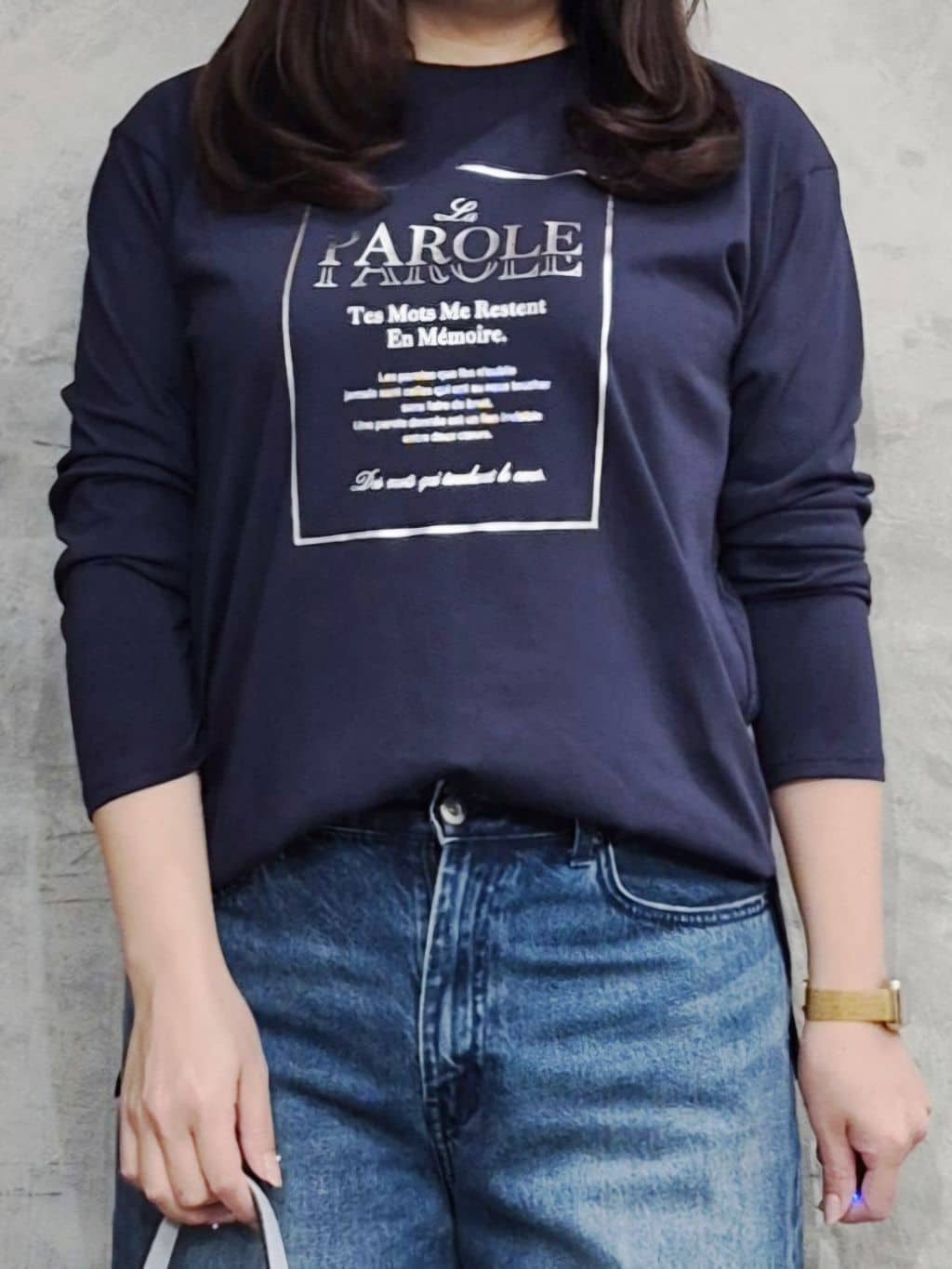 ひさえさんの「THE SHOP TK｜ロゴ箔プリントロンTee」を使ったコーディネート