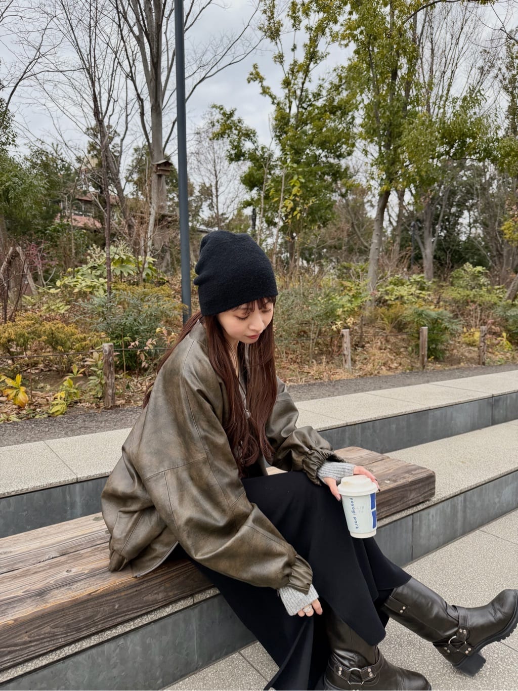 kanamiさんの「CODE A｜puff cardigan」を使ったコーディネート