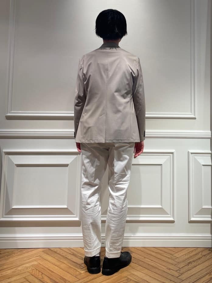 橋本さんの「DRESSTERIOR｜【接触冷感/UVカット/抗菌防臭/しわ防止】クールデオドラント ロングTシャツ」を使ったコーディネート