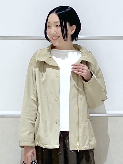 eriko さんの「Dessin｜【洗える】ミドルゲージボートネックカラーニット」を使ったコーディネート