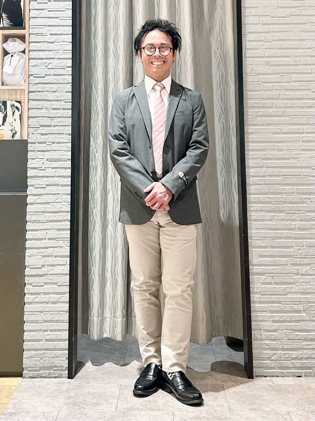 KENJI Iさんの「THE SHOP TK｜CARREMAN/キャリーマン ジャケット セットアップ可／洗濯機OK」を使ったコーディネート