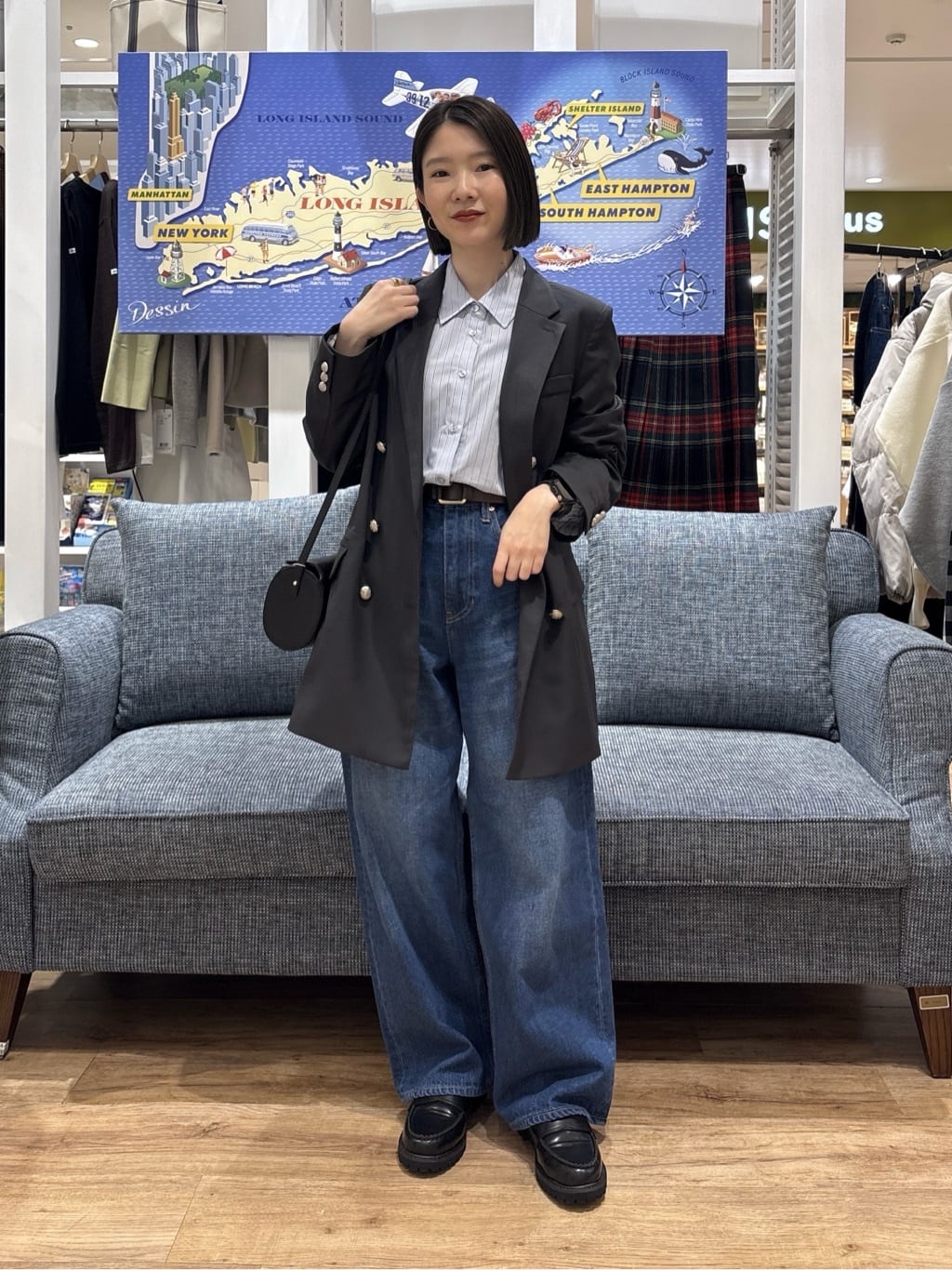 risaさんの「Dessin｜ダブルジャケット」を使ったコーディネート