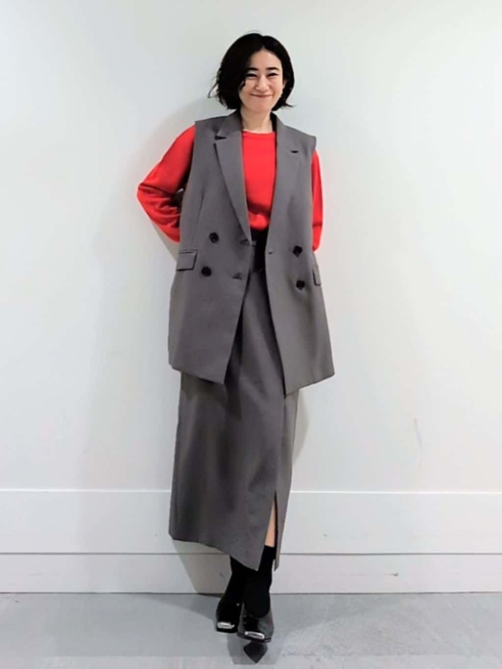 ミズタさんの「UNTITLED｜【アンサンブル可/洗える】ウールミラノリブニット」を使ったコーディネート