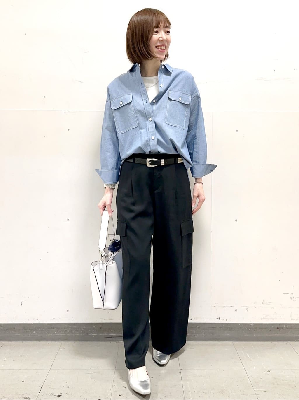 イト子さんの「Reflect｜【羽織にも◎】ダンガリーシャツ」を使ったコーディネート