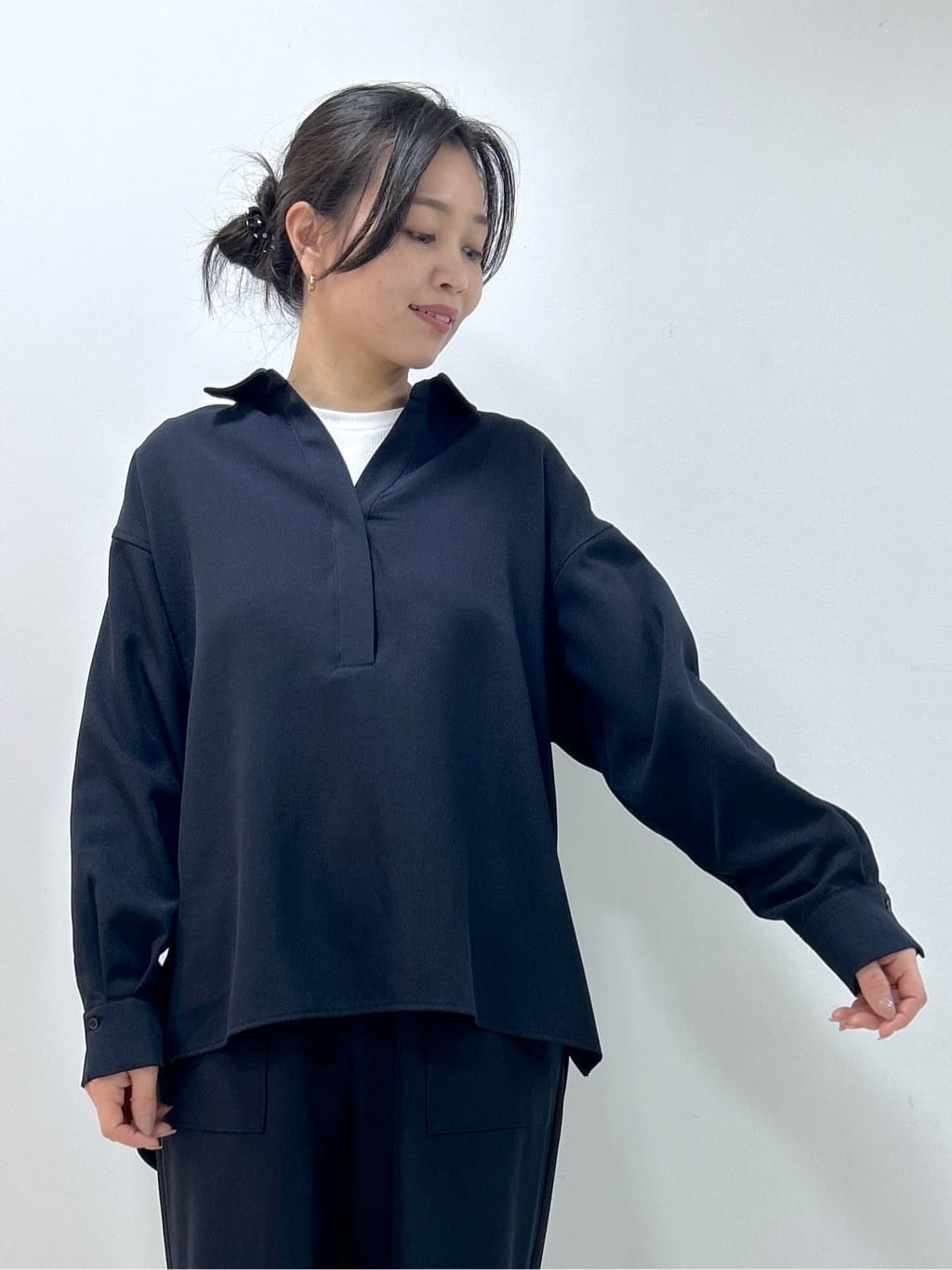 Kaiさんの「Dessin｜【2点セット・洗える】メランジツイルセットアップ」を使ったコーディネート