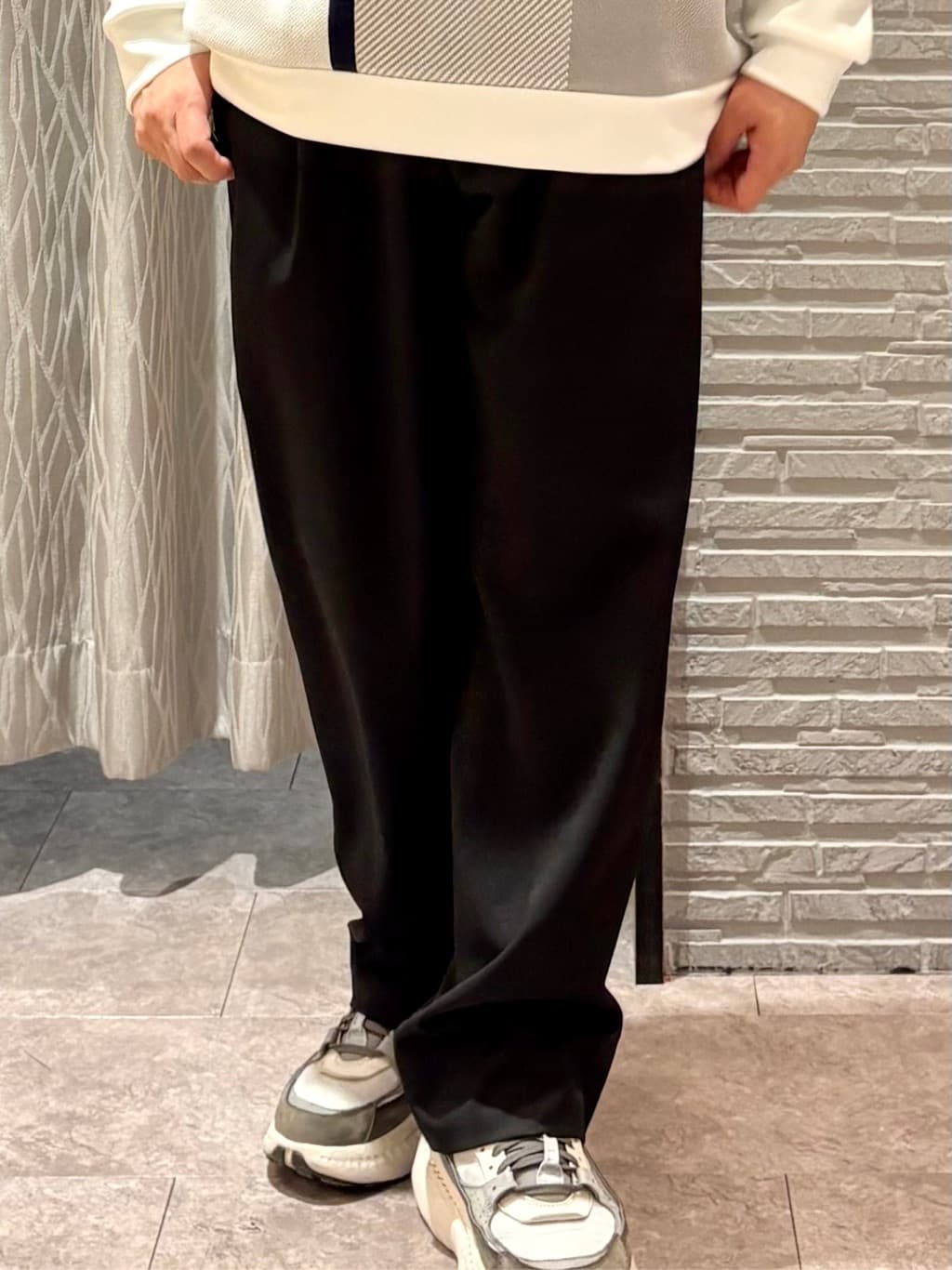 Pーyamaさんの「THE SHOP TK｜FLEX LINE ストレッチリブブルゾン　ストレッチ/防シワ/マシンウォッシャブル/セットアップ可」を使ったコーディネート