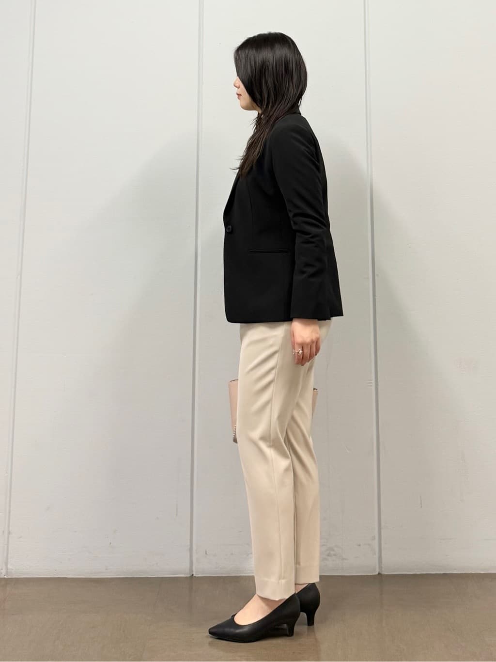 mizukiさんの「INDIVI｜【通勤スーツ／洗える】ストレッチテーラードカラージャケット」を使ったコーディネート