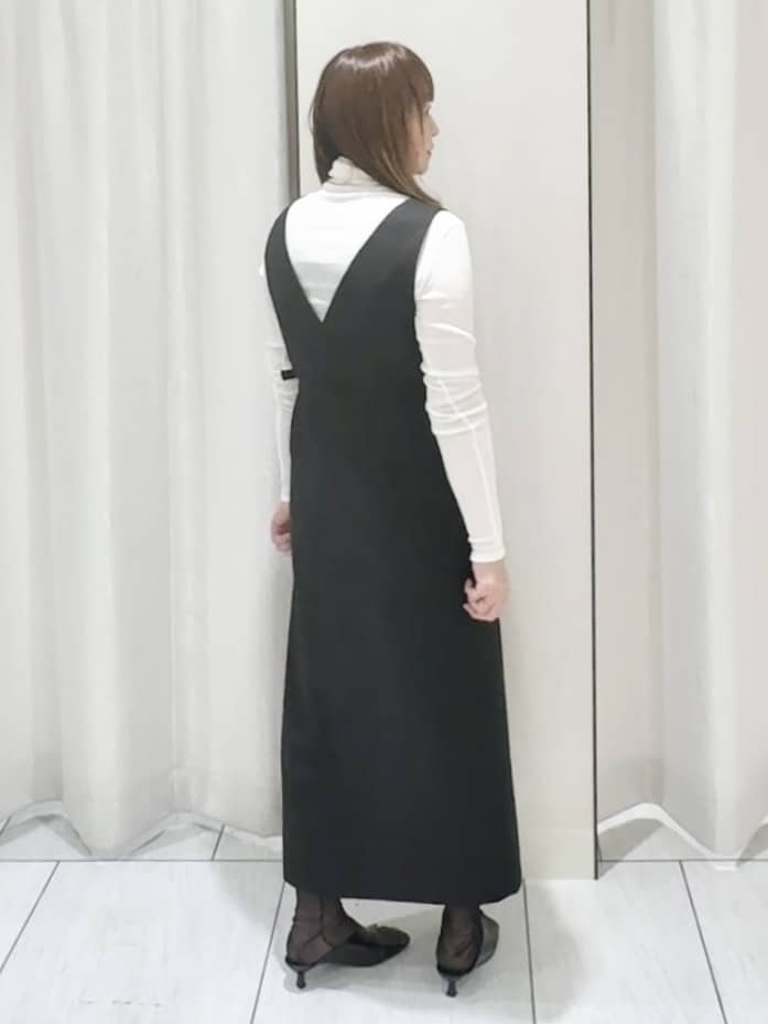 ʏᴜᴋɪᴋᴏさんの「UNTITLED｜◆【洗える/レイヤードインナー】ナチュラルテレコハイネックプルオーバー」を使ったコーディネート