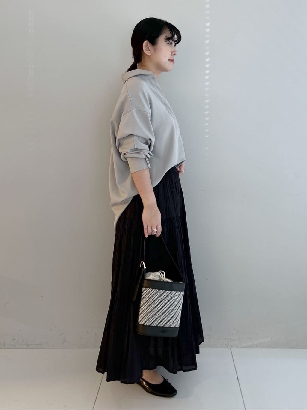 Hirokaさんの「Dessin｜【2点セット・洗える】メランジツイルセットアップ」を使ったコーディネート