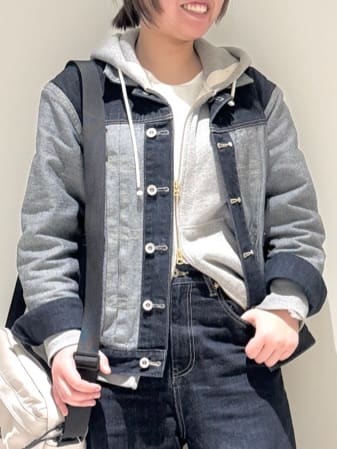 Liriさんの「Dessin｜【洗える】ワイドカーブシルエット12OZデニム」を使ったコーディネート