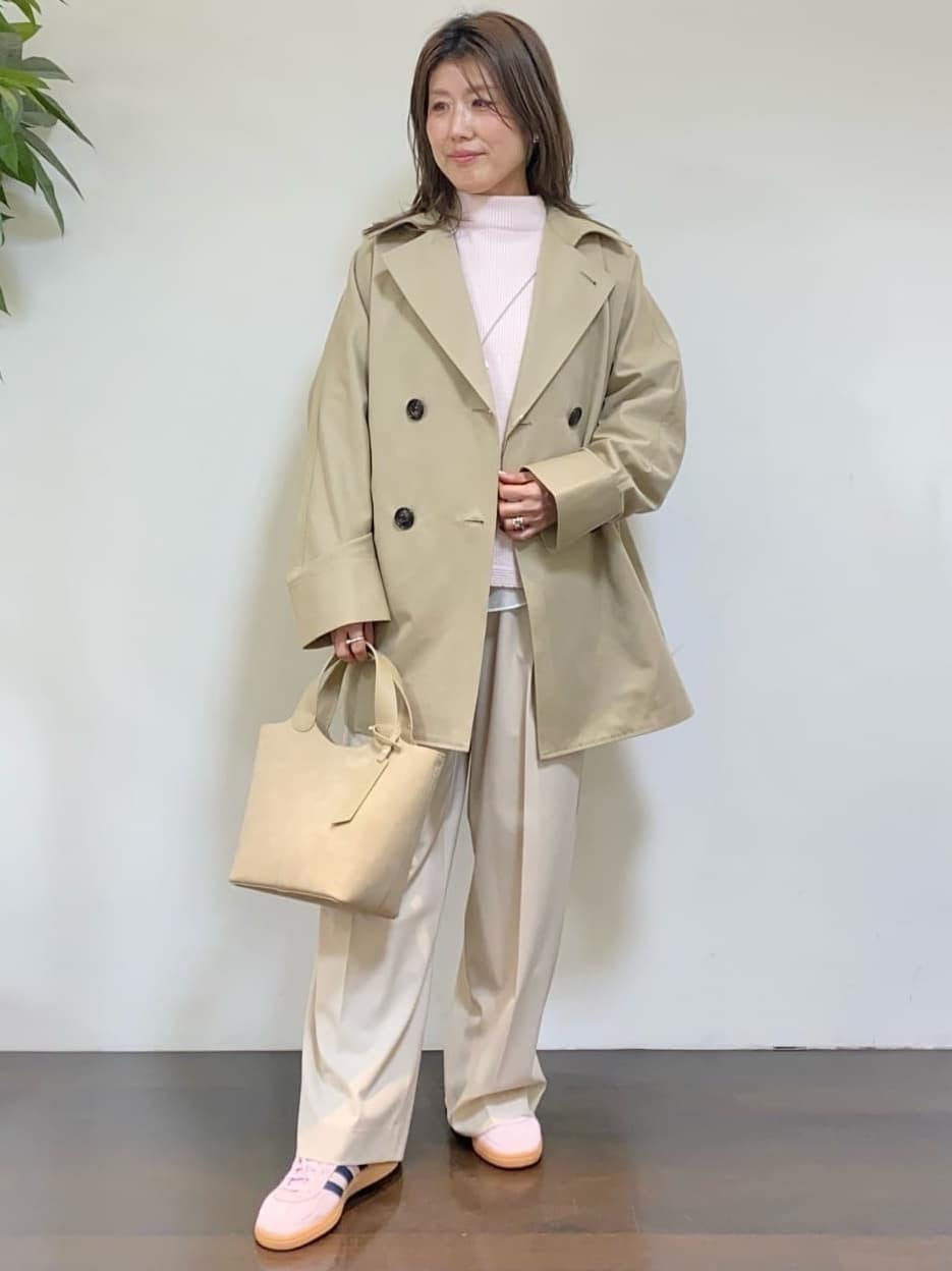 tomoさんの「UNTITLED｜【洗える】スポンディッシュ ボトルネックニット」を使ったコーディネート