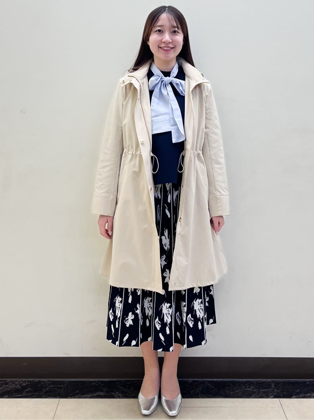 mikikoさんの「Reflect｜【中綿ライナー付き】ライナー付きフーデッドロングコート」を使ったコーディネート