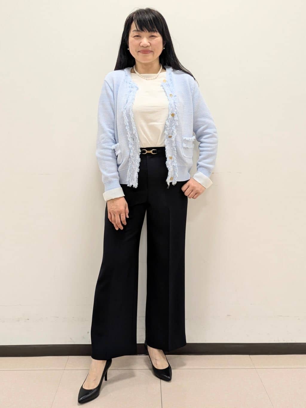 ともさんの「UNTITLED｜【セレモニー】淡水パールショートネック」を使ったコーディネート