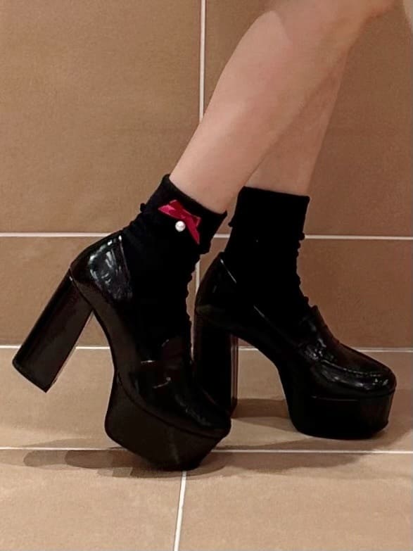 そるちゃさんの「ESPERANZA｜【ラク盛り/ローファー】リピーター続出／脚長美脚 厚底ローファー」を使ったコーディネート