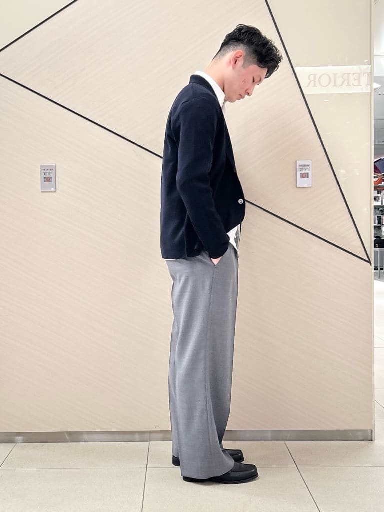 千葉亮太さんの「DRESSTERIOR｜【ウォッシャブル】スプリング ニットジャケット」を使ったコーディネート