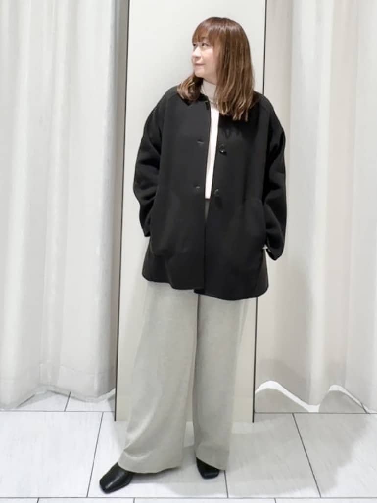 ʏᴜᴋɪᴋᴏさんの「UNTITLED｜【ミディ丈/軽やか】セミラグランリバー コート」を使ったコーディネート