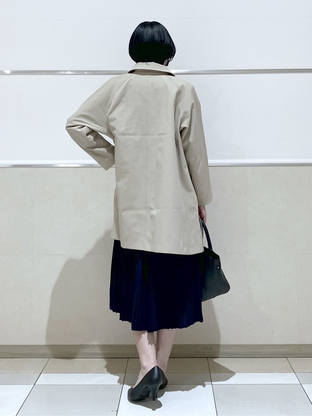 eriko さんの「Dessin｜【花粉ガード/撥水加工/洗える】ステンカラースプリングコート」を使ったコーディネート