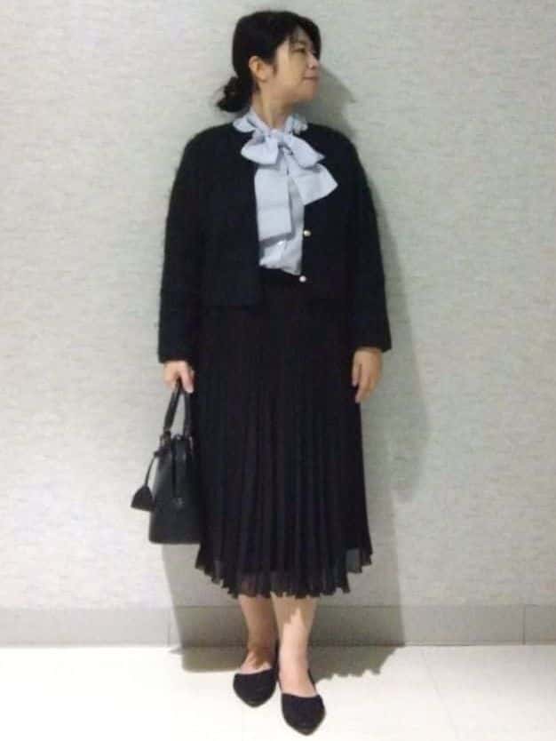 sakoさんの「Reflect｜【お食事会やお出かけに◎】ふんわりジャカード編みカーディガン」を使ったコーディネート