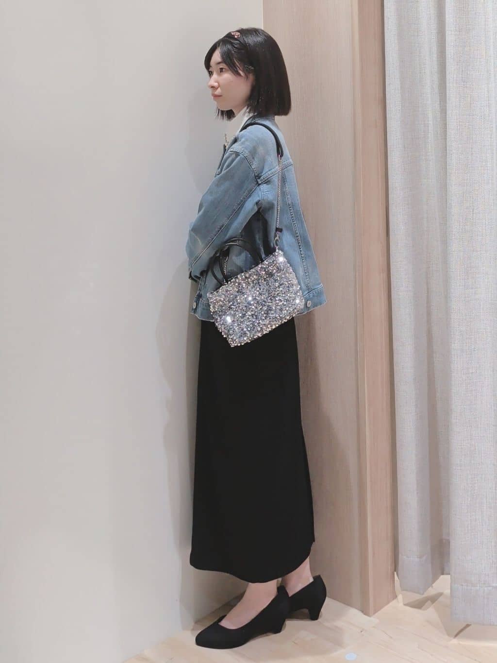 Yuiさんの「grove｜高評価！【洗濯機OK】ベーシックニット【毛玉軽減】」を使ったコーディネート