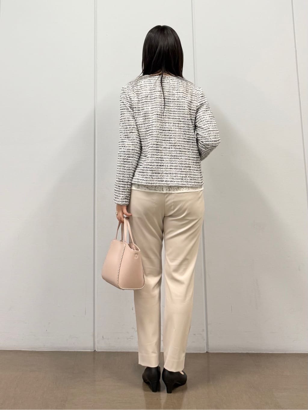 mizukiさんの「INDIVI｜【セレモニー／洗える】ミックスツイードライトジャケット」を使ったコーディネート