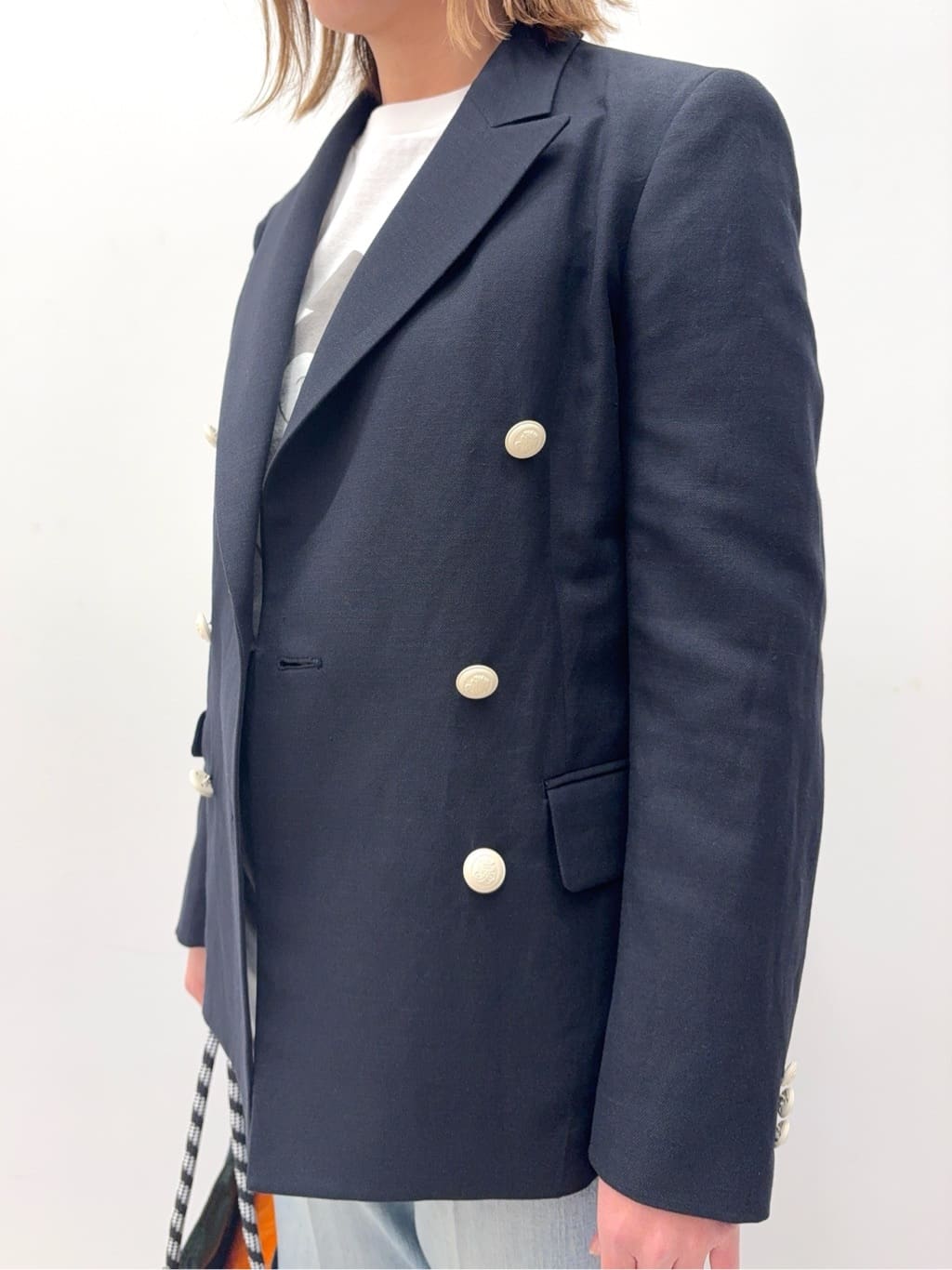 Nishijimaさんの「DRESSTERIOR｜【セットアップ可】リネンブレンドダブルブレストジャケット」を使ったコーディネート