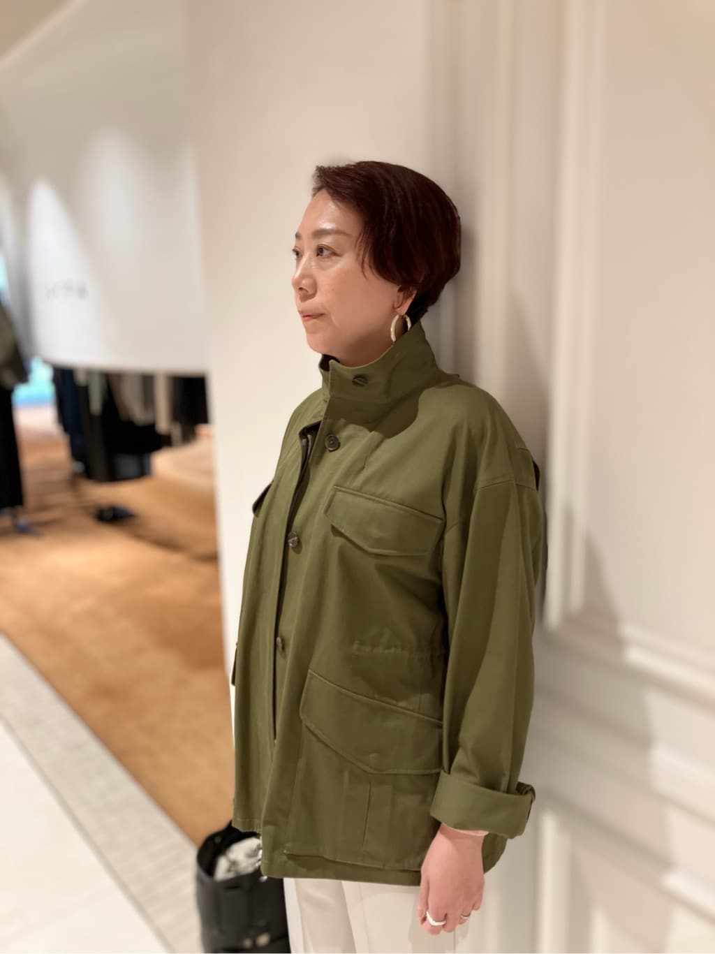 TAJIさんの「DRESSTERIOR｜【ウォッシャブル】コンパクトコットンミリタリーブルゾン」を使ったコーディネート