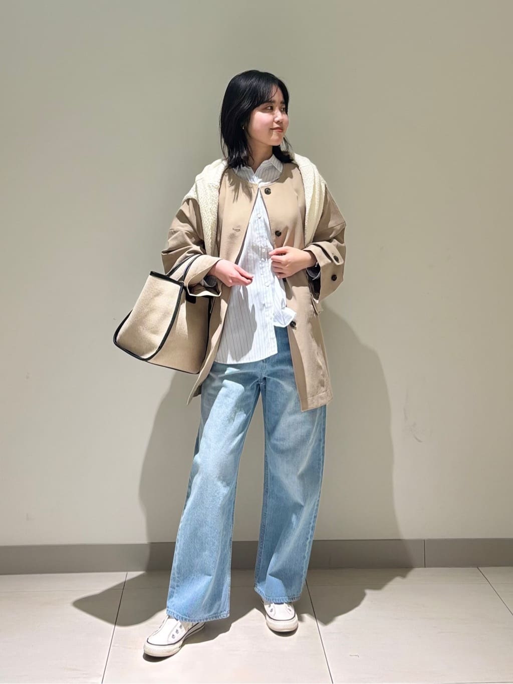 mayuさんの「Dessin｜【洗える】ローゲージコットンニット」を使ったコーディネート