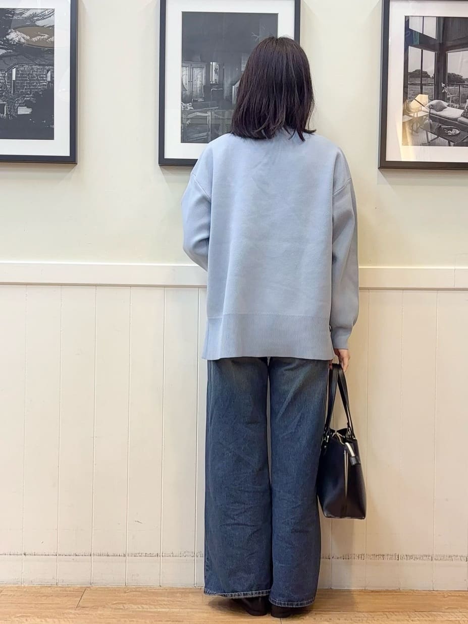 えぬさんの「SHOO･LA･RUE｜【洗濯機可/S-LL/体型カバー】横姿もきれい見え スポンディッシュ Aライントップス」を使ったコーディネート
