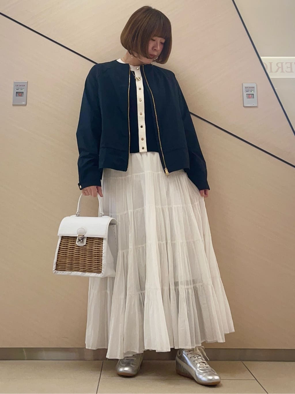 yahataさんの「DRESSTERIOR｜◆ウォッシャブル コットンカシミヤ コンビカーデ」を使ったコーディネート