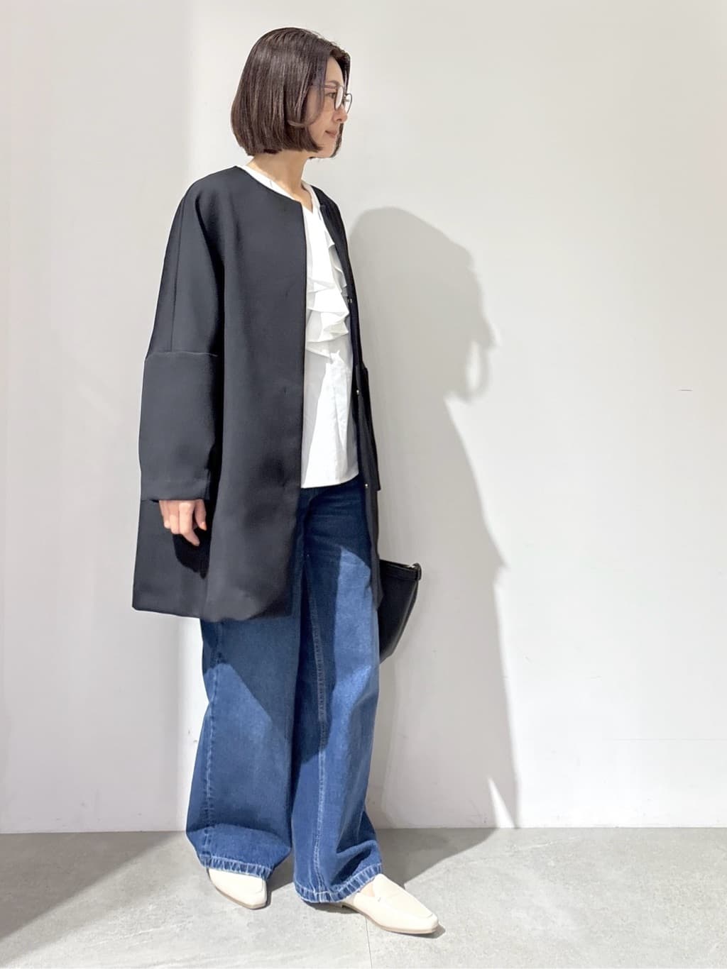 NAKAさんの「OPAQUE.CLIP｜フォルムスリーブミドルコート【洗濯機OK】」を使ったコーディネート