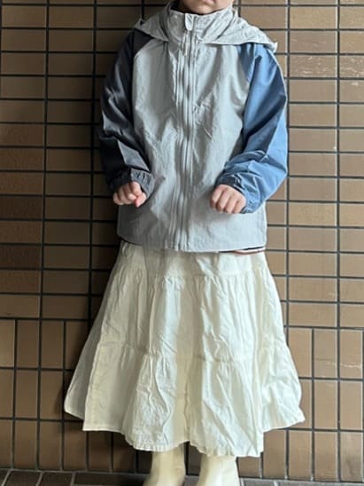 ga_riさんの「THE SHOP TK｜【110－160】配色ナイロンブルゾン」を使ったコーディネート