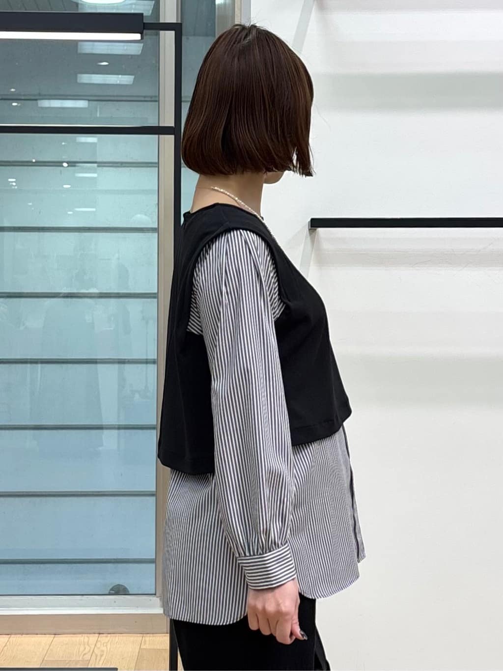 asamiさんの「INDIVI｜【洗える／UVケア】レイヤード風デザイントップス」を使ったコーディネート