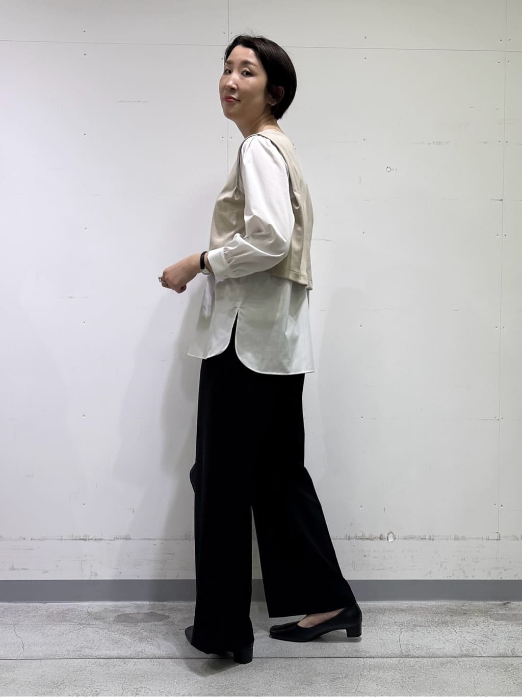 yuriさんの「INDIVI｜【洗える／UVケア】レイヤード風デザイントップス」を使ったコーディネート