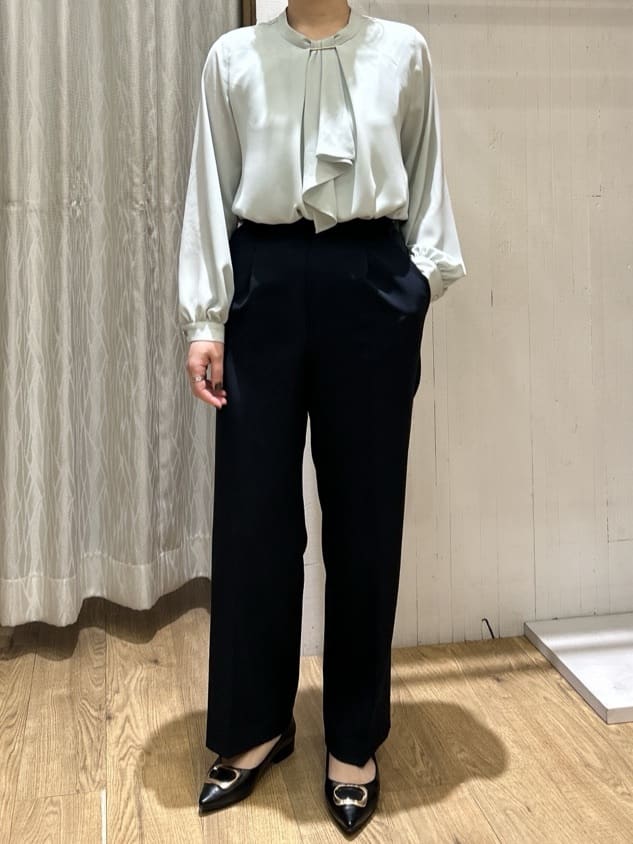 ga_riさんの「THE SHOP TK｜バー付きラッフルタイブラウス」を使ったコーディネート
