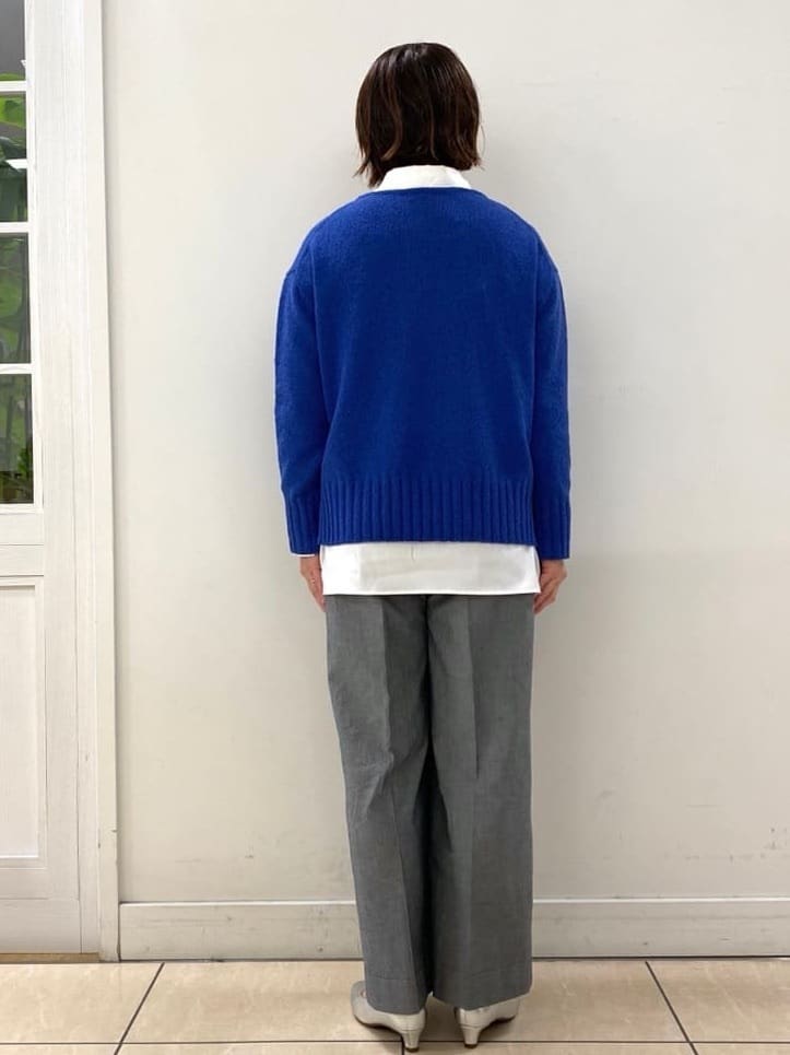 ksmさんの「Reflect｜【レイヤードにおすすめ◎】ロング丈リラクシーニット」を使ったコーディネート