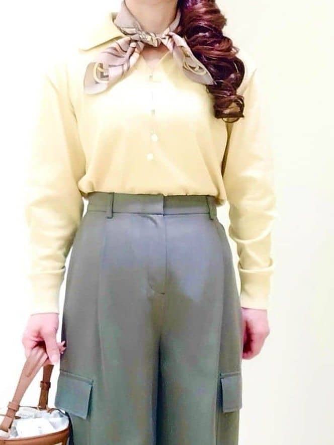 花さんの「Reflect｜ストレートワイドカーゴパンツ」を使ったコーディネート
