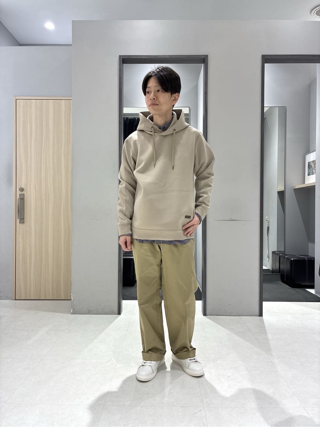 わいずみさんの「TAKEO KIKUCHI｜【3WAY】ドビー ダウンライナー付ブルゾン」を使ったコーディネート