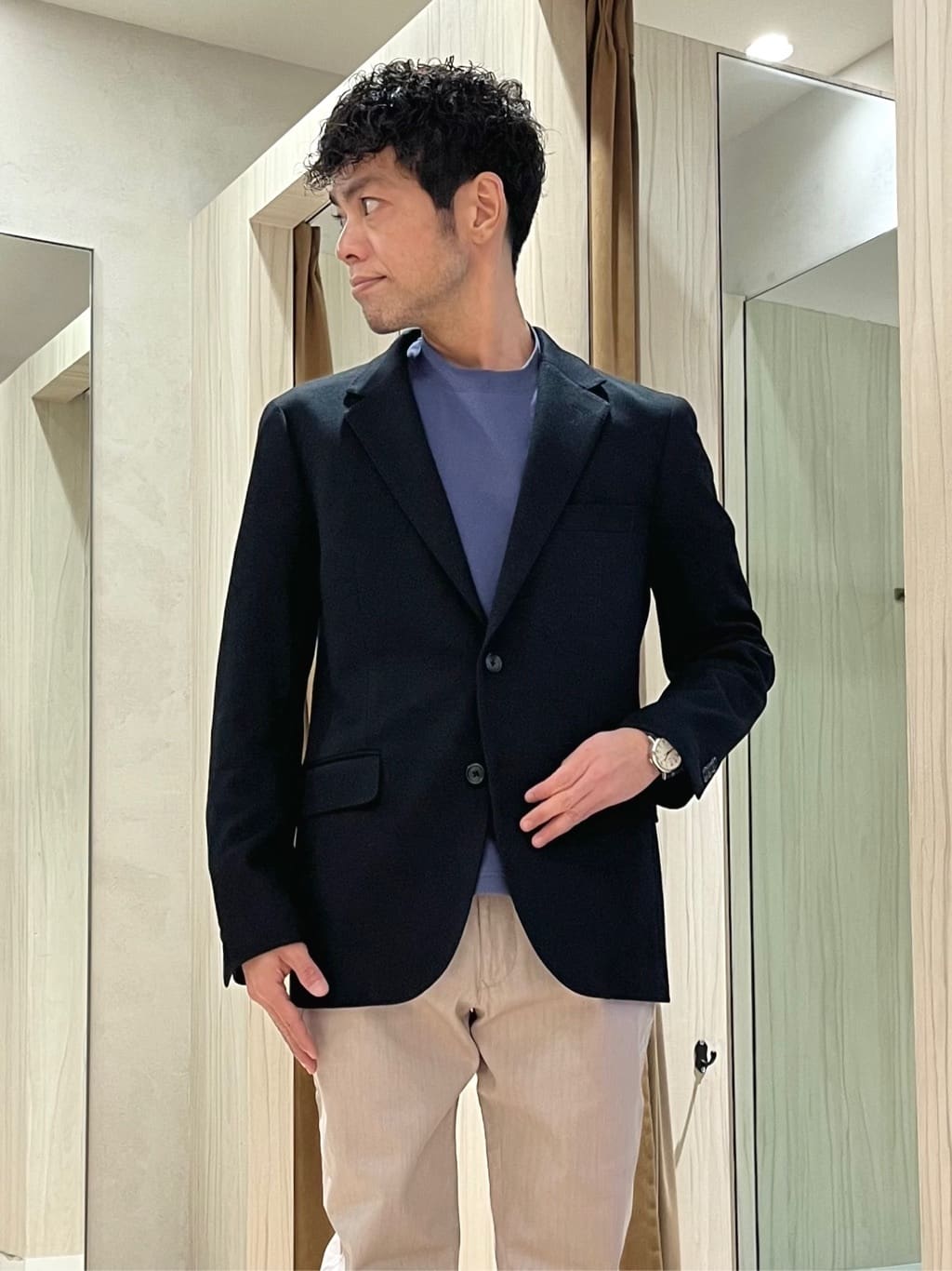 URAさんの「TAKEO KIKUCHI｜【ダウンライナー付き】メランジ ステンカラー コート」を使ったコーディネート