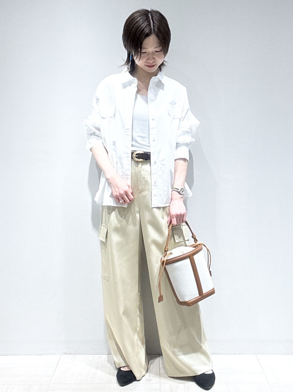 まちこさんの「Reflect｜【羽織にも◎】ダンガリーシャツ」を使ったコーディネート