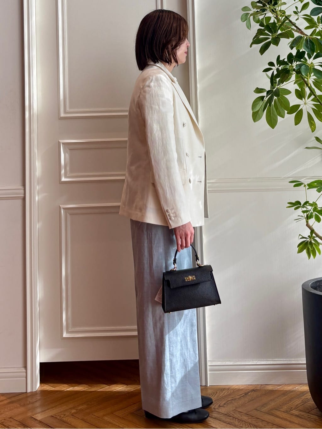 nakaoさんの「DRESSTERIOR｜◆【ウォッシャブル】コットンフルニードルボーダーニット」を使ったコーディネート