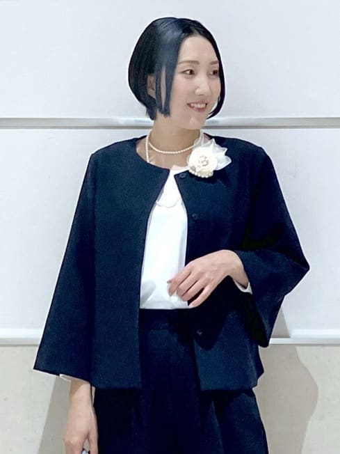 eriko さんの「Dessin｜【洗える】ジョーゼットブラウス」を使ったコーディネート