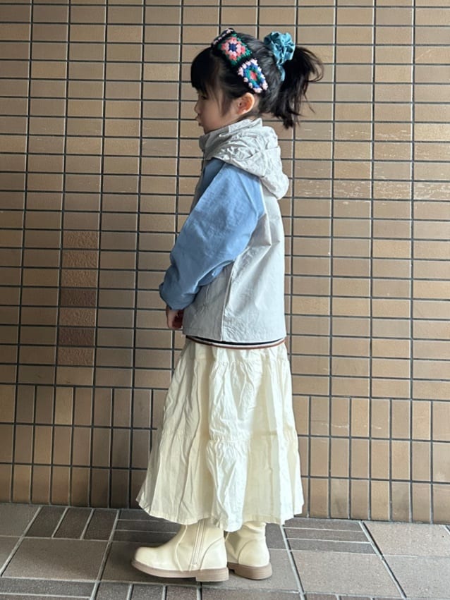 ga_riさんの「THE SHOP TK｜【110－160】配色ナイロンブルゾン」を使ったコーディネート