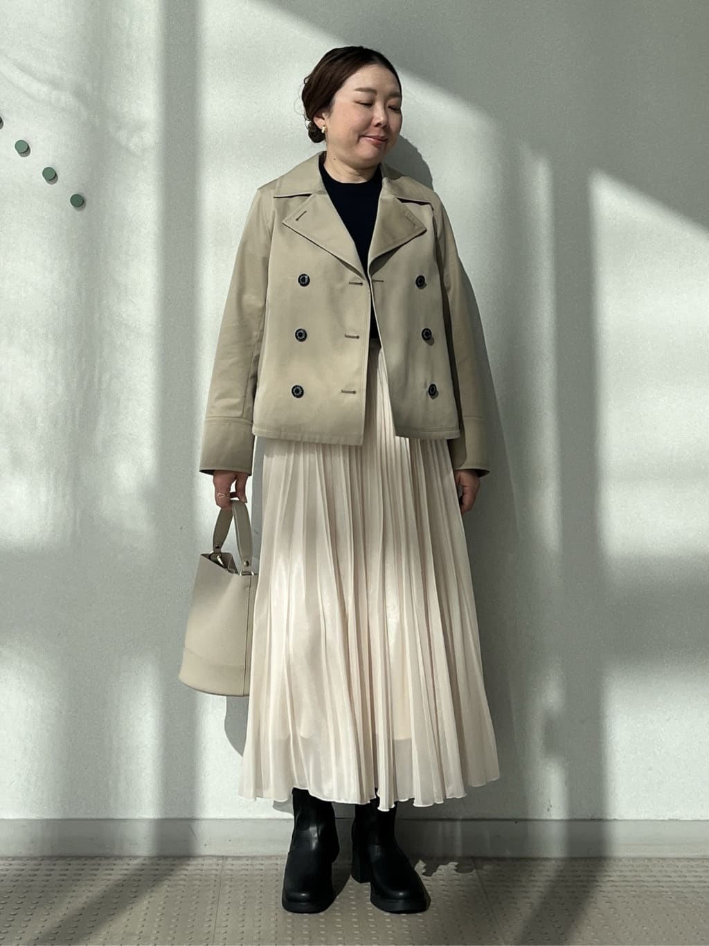Soeさんの「DRESSTERIOR｜◆【ウォッシャブル】コットンフルニードルニット」を使ったコーディネート