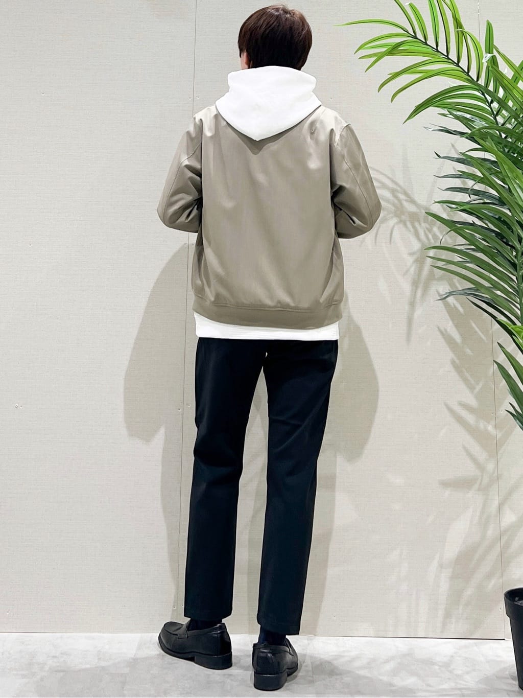 SHI-MAさんの「THE SHOP TK｜FLEX LINE ストレッチリブブルゾン　ストレッチ/防シワ/マシンウォッシャブル/セットアップ可」を使ったコーディネート