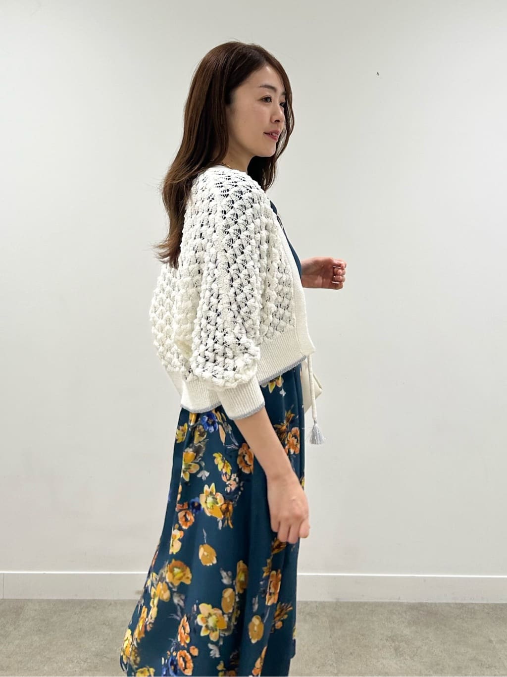 hayaseさんの「SunaUna｜【手洗い可】花柄パネルワンピース」を使ったコーディネート