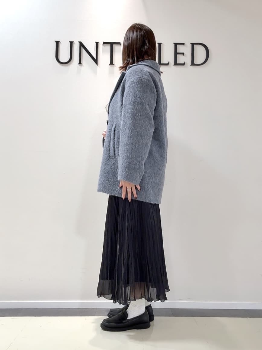 YUIさんの「UNTITLED｜【エレガントジャケット/アウター】イタリアンシャギーPコート」を使ったコーディネート