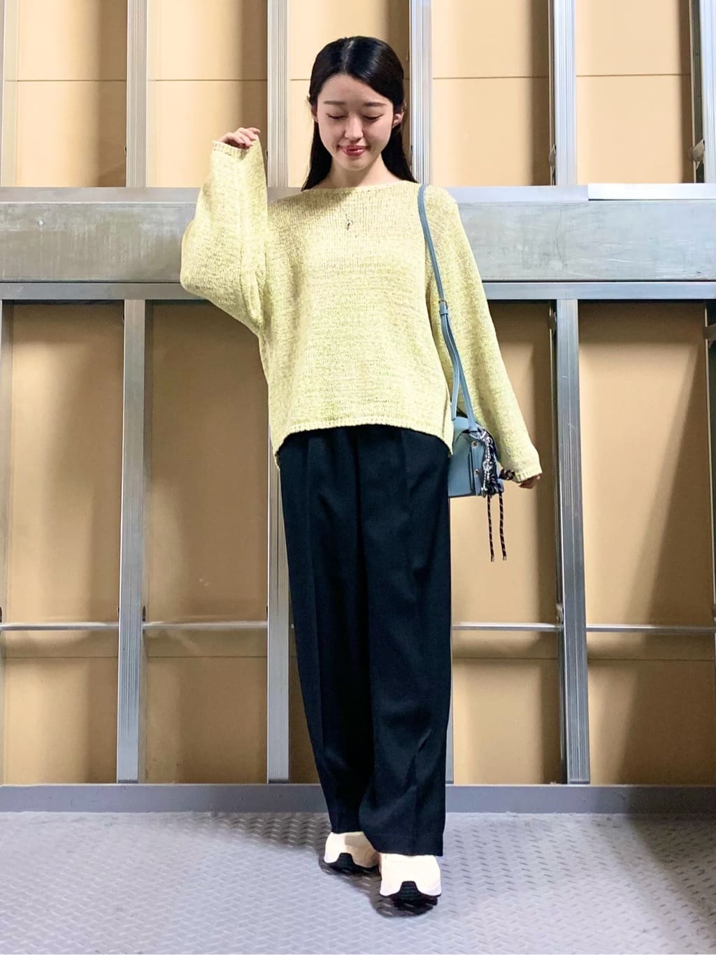 sahoさんの「THE SHOP TK｜MIXカラーで軽やかに テープヤーンニット」を使ったコーディネート