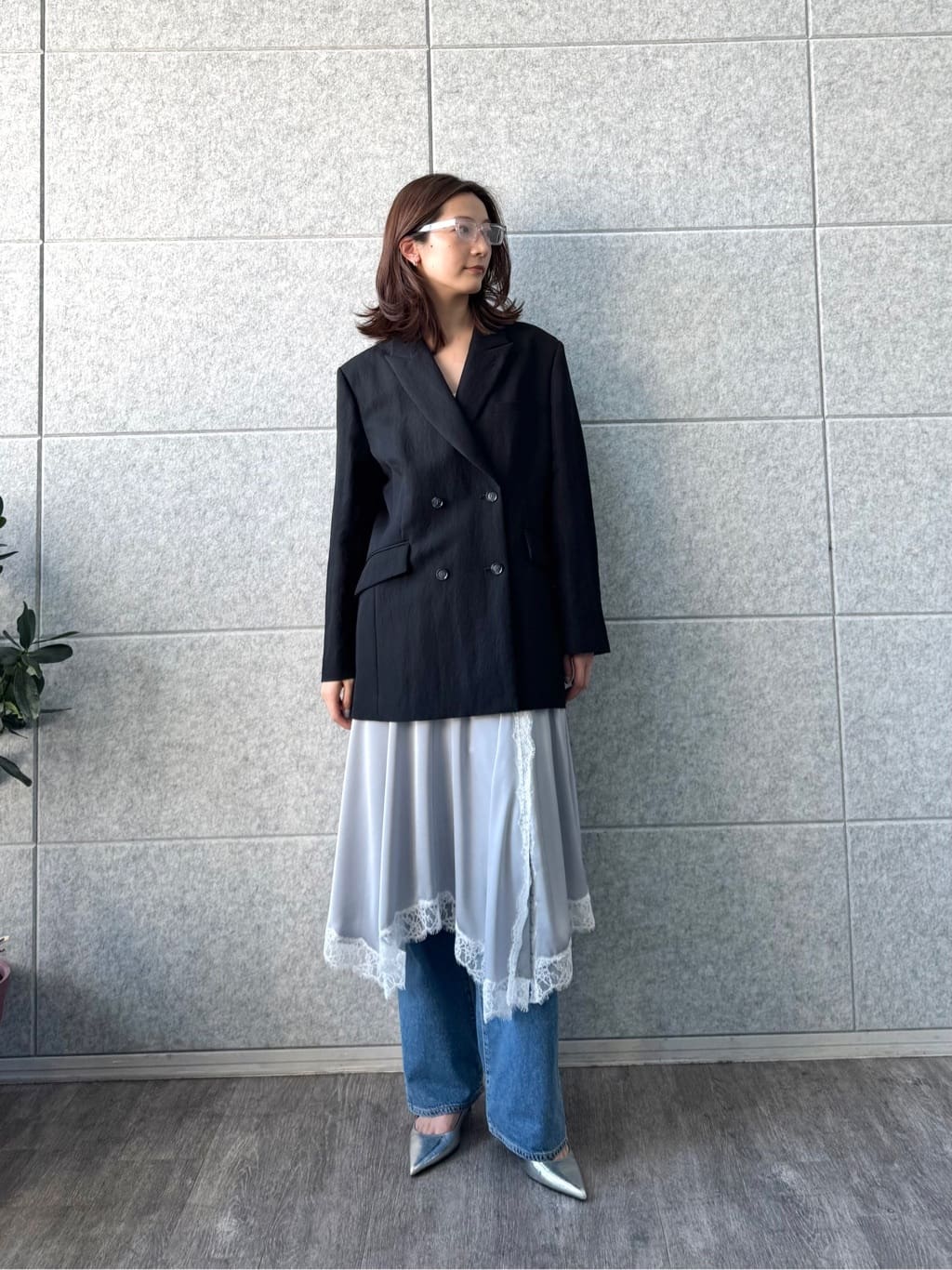 uchi__yamaさんの「CODE A｜lingerie mood lace skirt」を使ったコーディネート