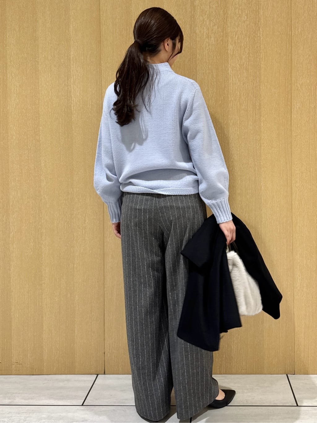 nanaさんの「UNTITLED｜【洗える】スポンディッシュ ボトルネックニット」を使ったコーディネート
