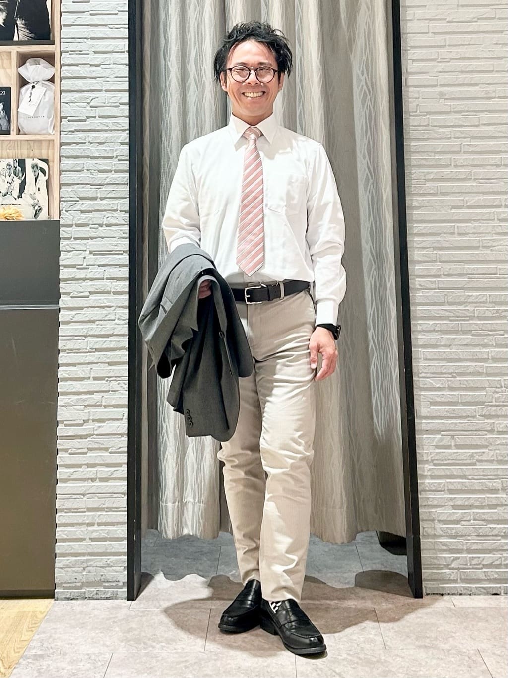 KENJI Iさんの「THE SHOP TK｜CARREMAN/キャリーマン ジャケット セットアップ可／洗濯機OK」を使ったコーディネート